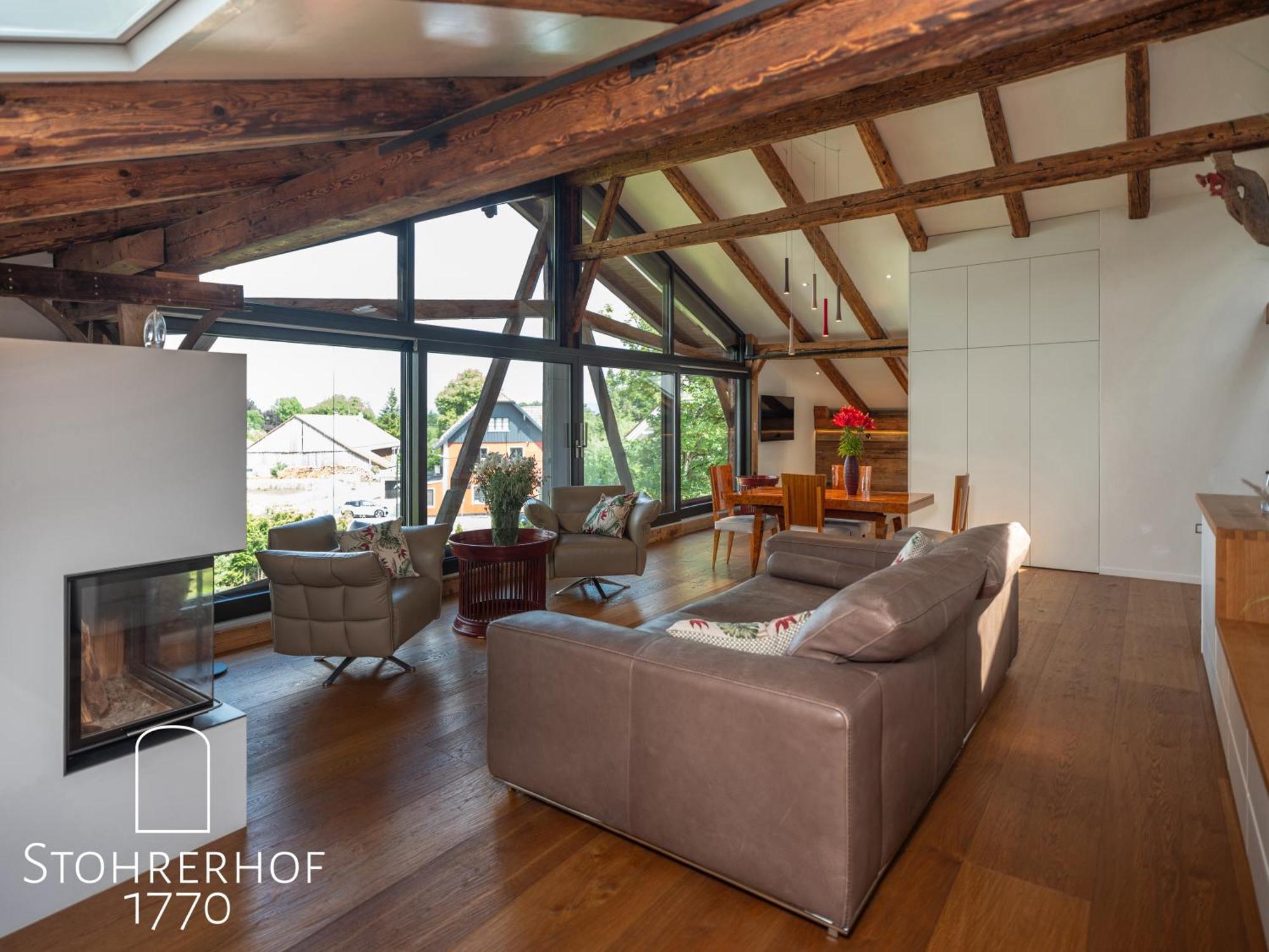 5 Sterne Penthouse-Loft Gut Stohrerhof Bis 4 Personen Dießen am Ammersee Exterior foto